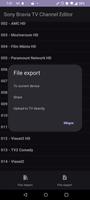 Sony Bravia TV Channel Editor اسکرین شاٹ 3