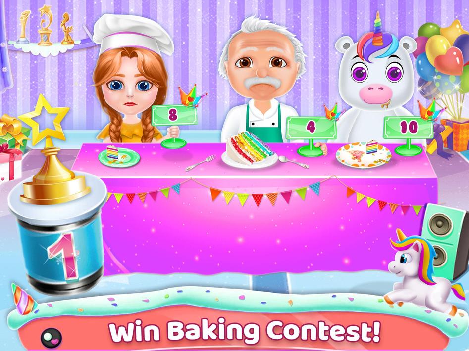 Unicorn Cake Baking Games screenshot 4