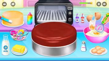 Sweet Bakery - Girls Cake Game پوسٹر