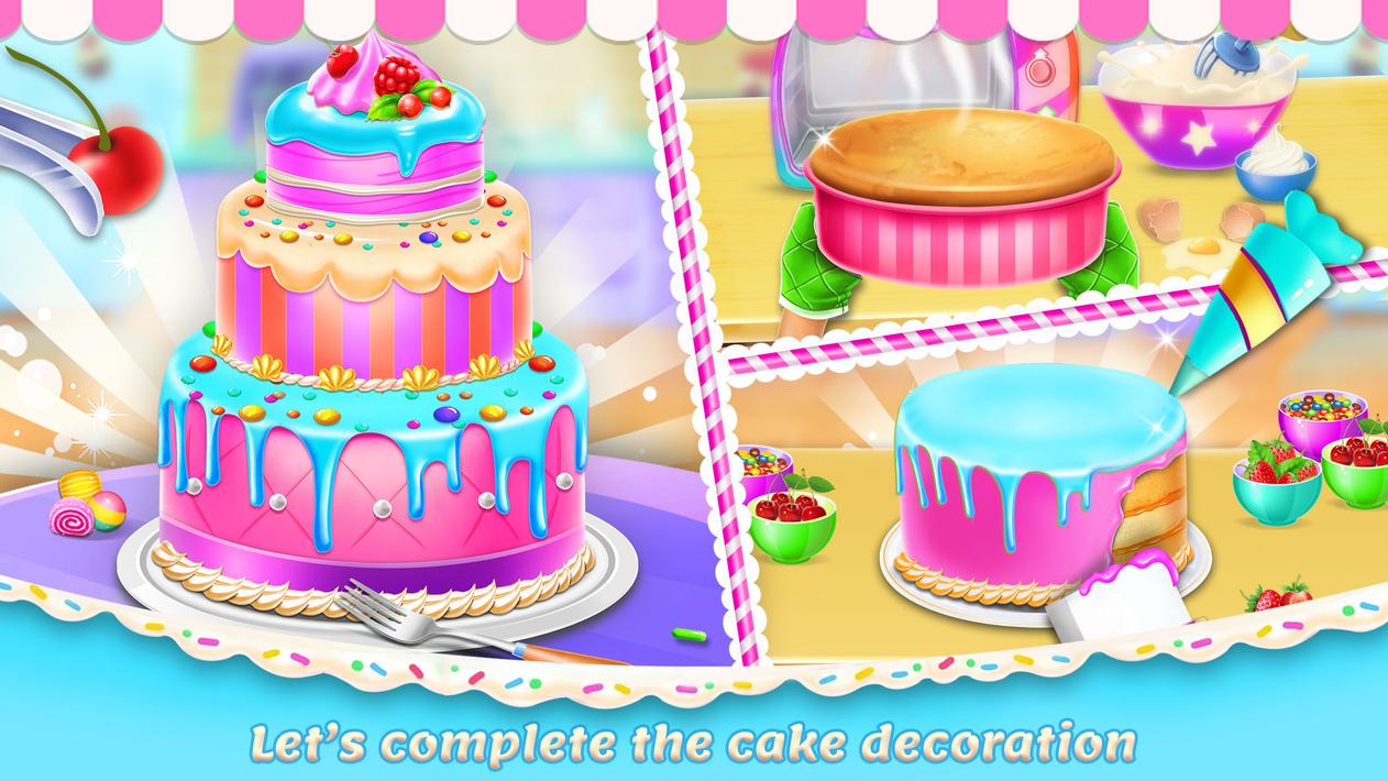 Sweet Bakery - Girls Cake Game screenshot 1