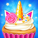 Unicorn Cupcake Dessert Bakery Food Games APK
