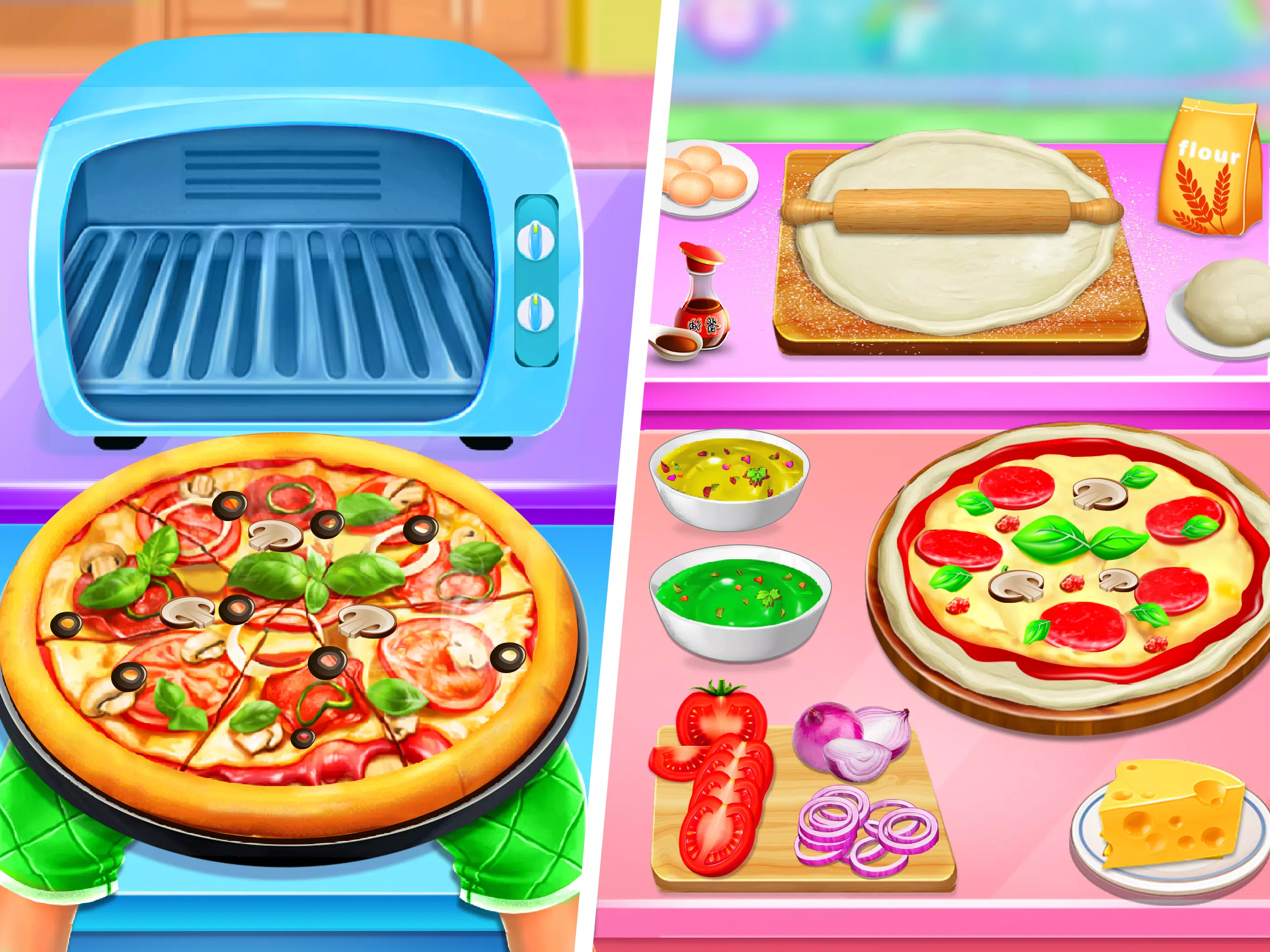 👩‍🍳🍕 Yummy Pizza, Cooking Game Android Gameplay #5 🍕🍕 