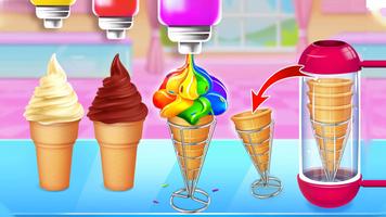 làm kem ốc quế-Ice cream Game ảnh chụp màn hình 1