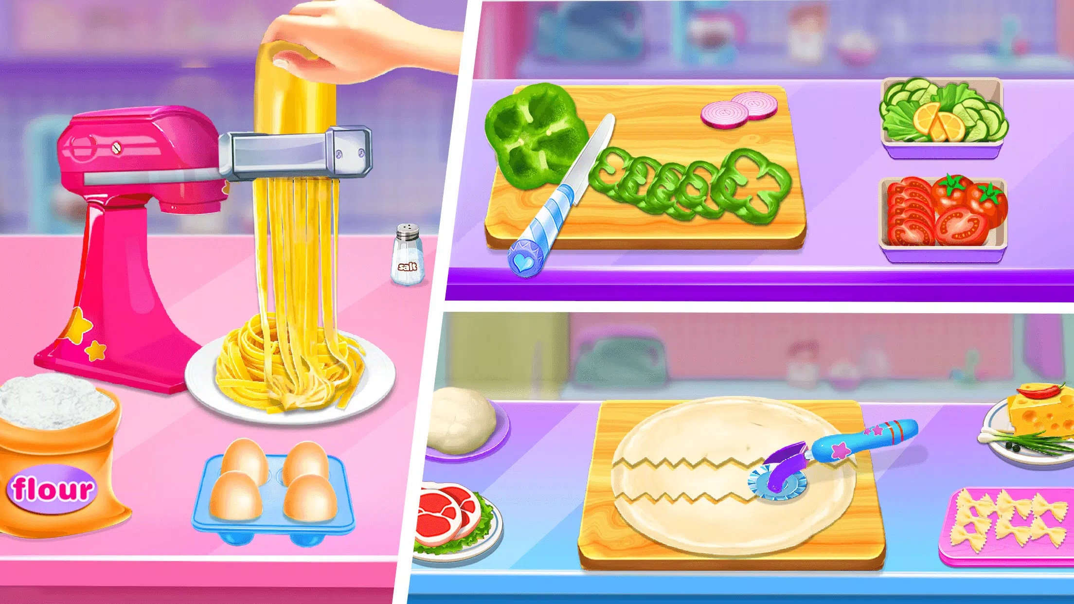 preparing pasta cooking games::Appstore for Android