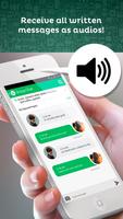 Voice reading for Whatsapp and  text sms Cartaz