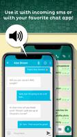 Voice reading for Whatsapp and  text sms capture d'écran 1