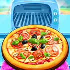 Pizza backen Spiel-Kochspiele Zeichen