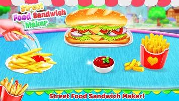 Street Food Sandwich Maker Affiche