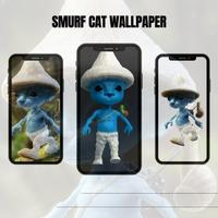 Smurf Cat Meme Wallpaper poster