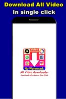 All Social Video Downloader Without watermark poster