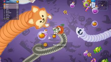 Worms Merge: permainan zona io poster