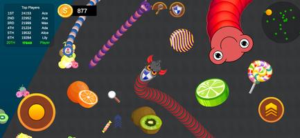 Slither Worm.io - Hungry Snake تصوير الشاشة 1