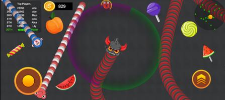 Slither Worm.io - Hungry Snake تصوير الشاشة 2