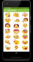 Flirty Sticker and emoji Plakat