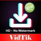 VidTik - All In One Video Downloader No Watermark icône