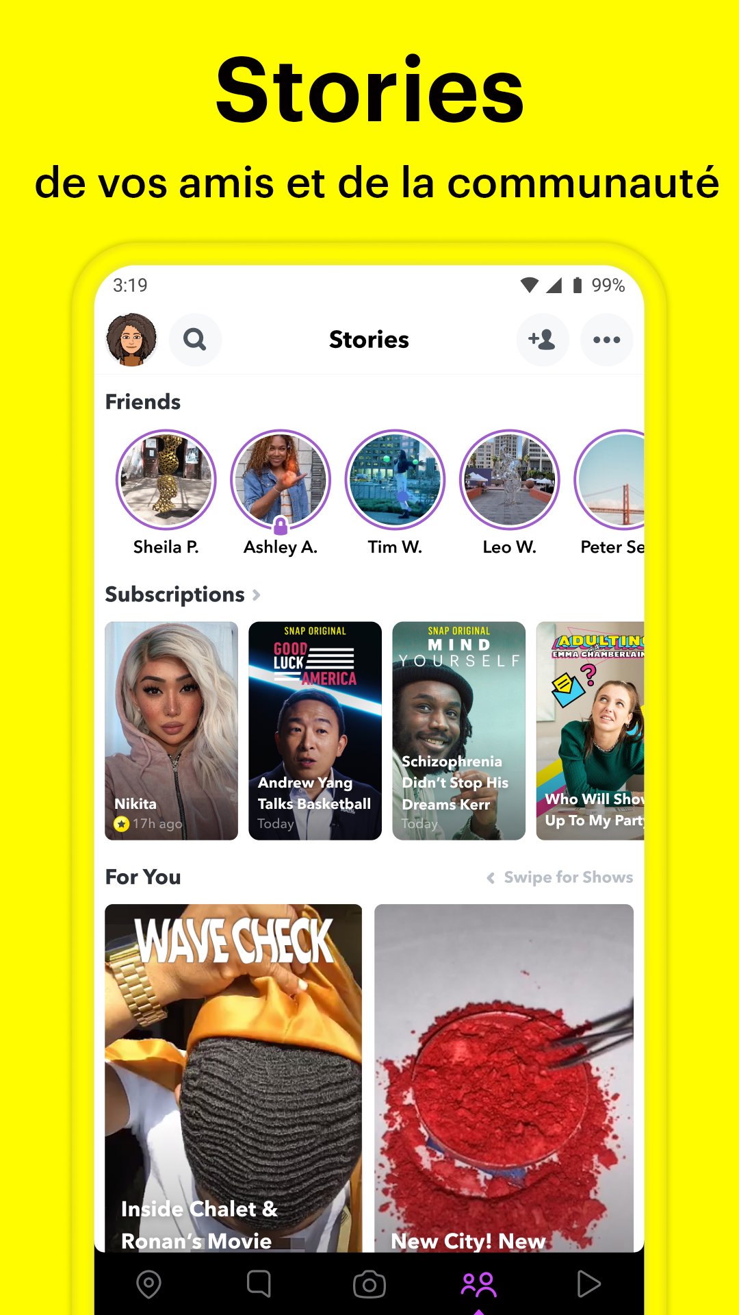 Snapchat pour Android Téléchargez l'APK