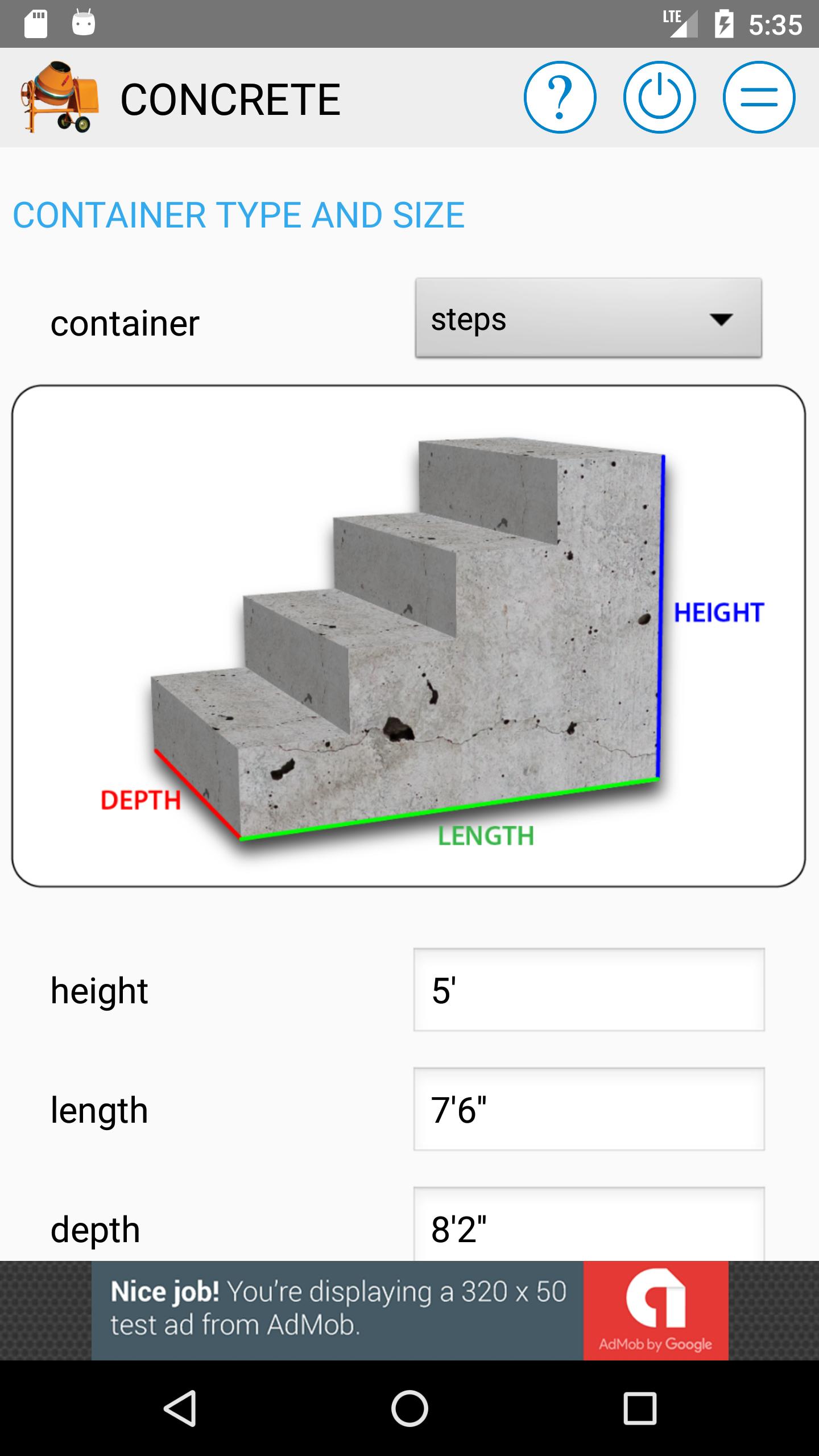 Concrete Yard Calculator App : Concrete Calculator | Concrete ...