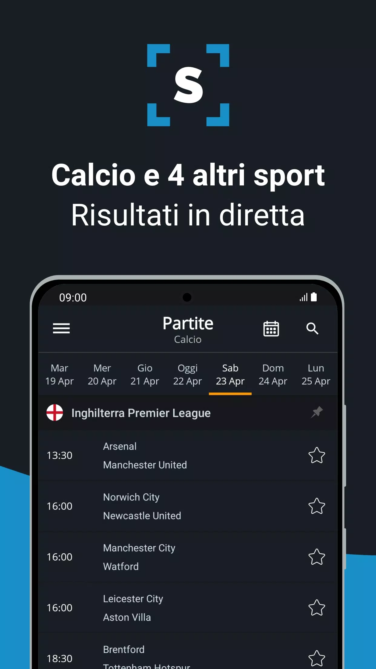 Diretta Calcio: SnapScore APK per Android Download