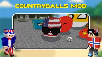 Countryballs Mod For Minecraft Affiche