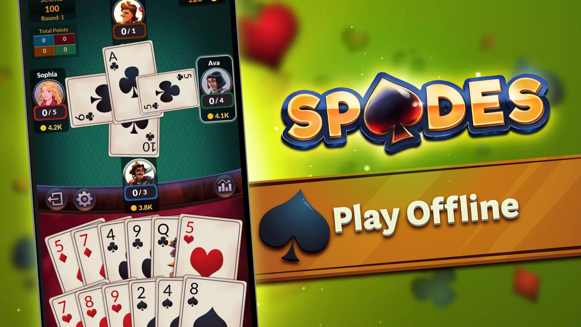 Espadas Online: Spades Classic – Apps no Google Play