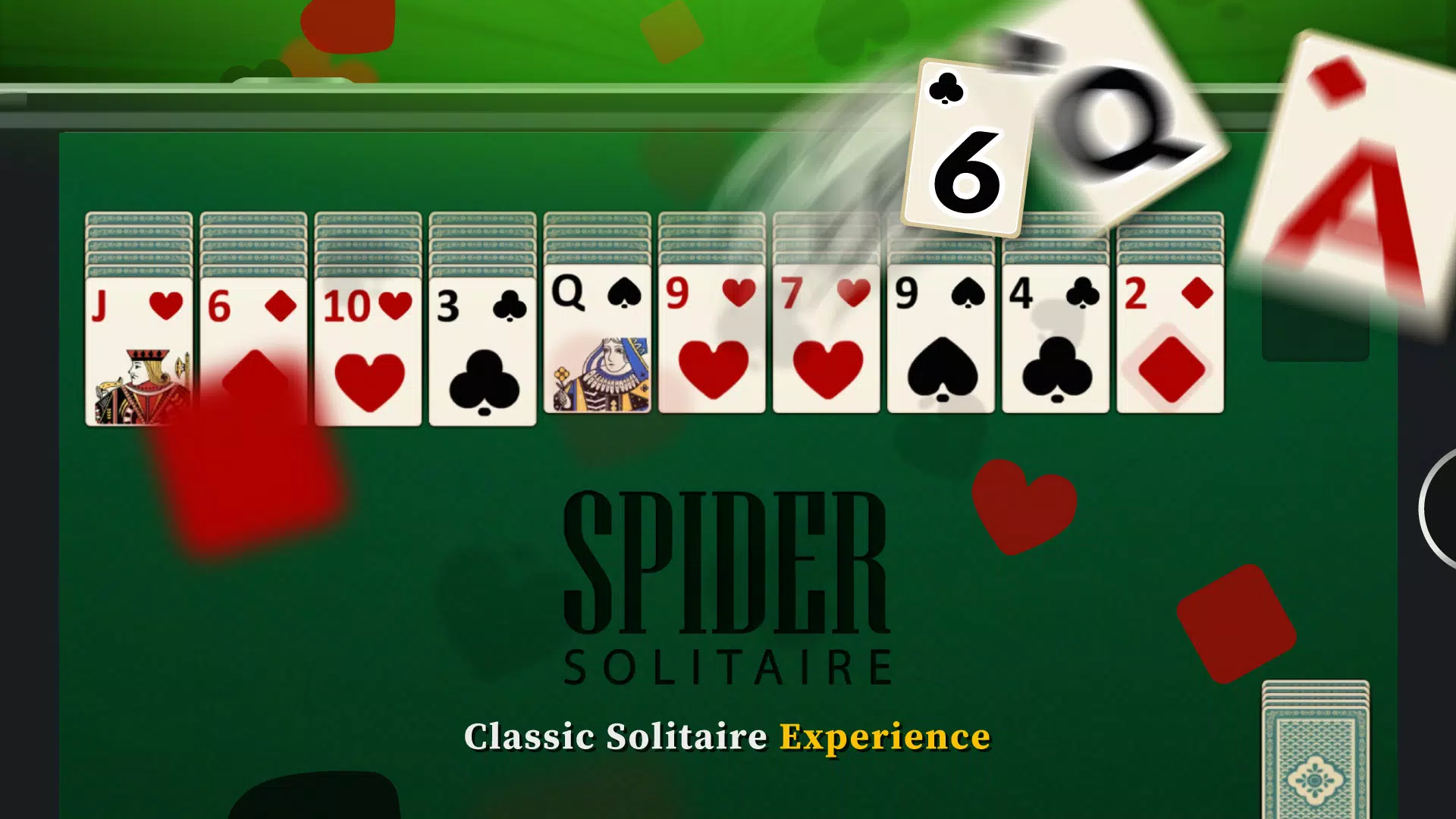 Spider Solitaire Card Game HD Playing Popular Free Classic