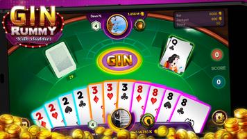 Gin Rummy - Online Free Card Game ポスター