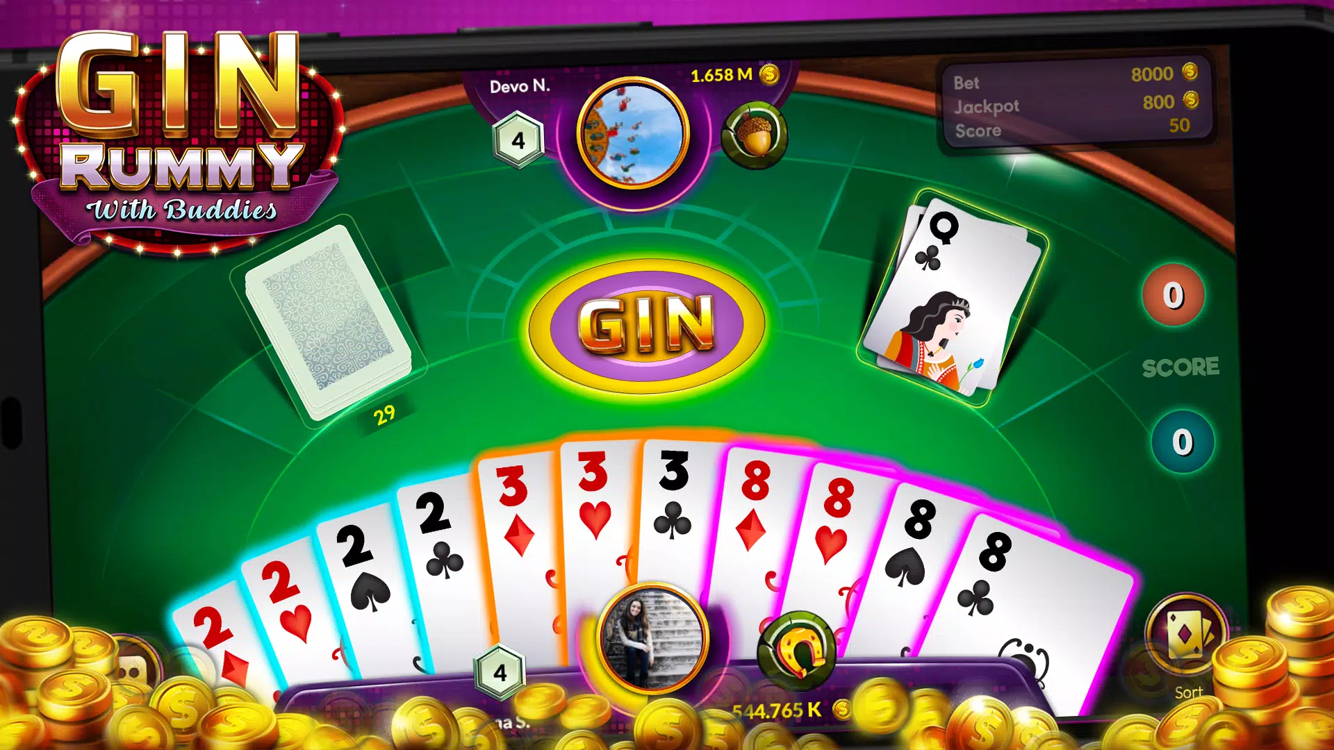 Gin Rummy  Play it online