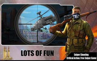 Sniper Shooting Critical Action: Free Sniper Games Affiche