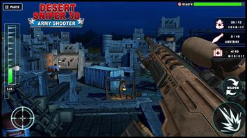 Desert War Sniper Shooter 3D اسکرین شاٹ 1