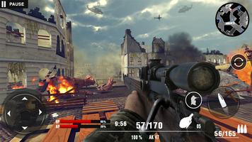 grève de service moderne: ww2 jeux pistolet capture d'écran 1
