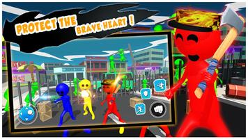 Anger Of Stickman : Zombie Shooting Game plakat