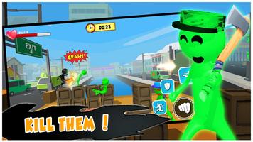 angry of stickman: menembak zombie game screenshot 3