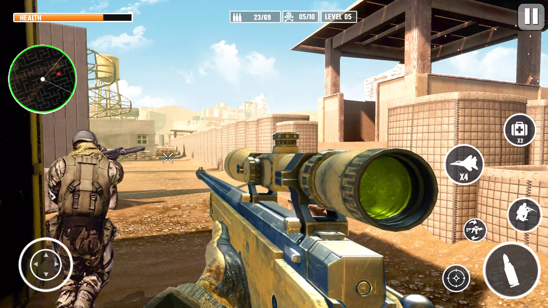 Desert Sniper 3D : Free Offline War Shooting Games APK para
