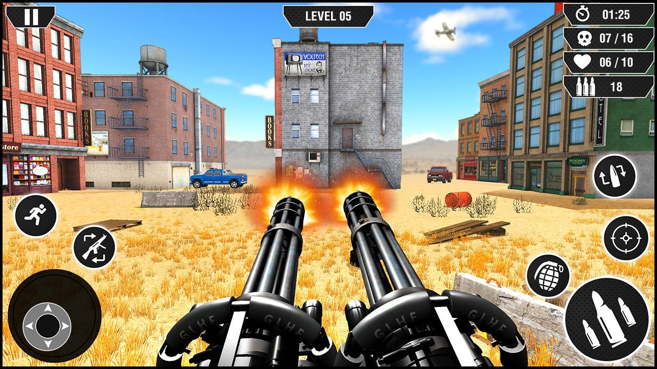 Machine Gun Games War Action For Android Apk Download - medal of roblox heavy machine gun roblox