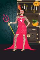 cô gái ăn mặc lễ hội Halloween ảnh chụp màn hình 3