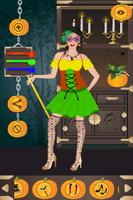 cô gái ăn mặc lễ hội Halloween ảnh chụp màn hình 1
