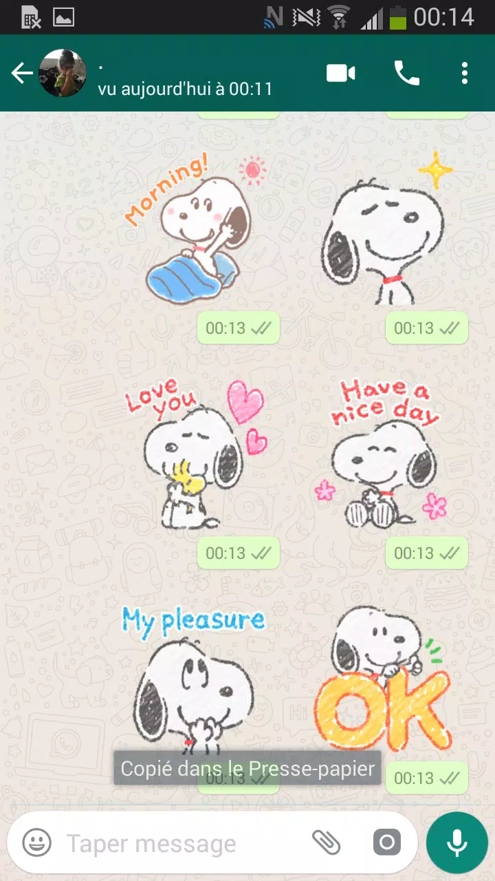 Snoopy Autocollants pour WhatsApp Cartoon Stickers APK for Android Download