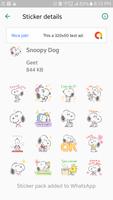 Snoopy Dog - Cute Puppy sticker Cartaz