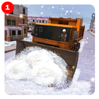 Snow Blower Truck- Heavy Excavator Snow Plow icône