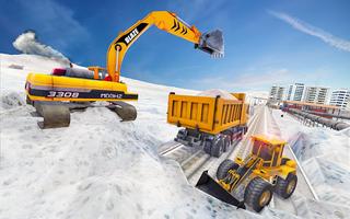 Snow Excavator Crane Simulator capture d'écran 1
