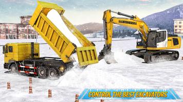 Snow Heavy Excavator Simulator 포스터