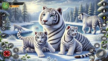 Snow Tiger Family Simulator 3D poster