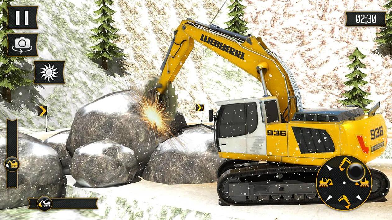 Uphill Stone Cutter Heavy Excavator Simulator for Android