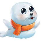 Flappy Snowy from Snowy English Zeichen