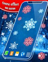 Snow on screen winter effect تصوير الشاشة 1