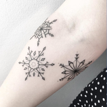 Snow Flakes Tattoos