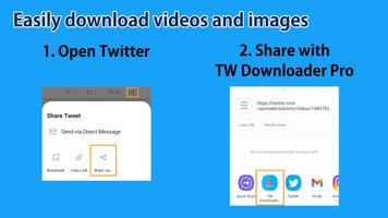 Save Twitter Video -Downloader capture d'écran 1