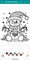 Cute Snowman Coloring Book capture d'écran 1