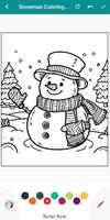 Cute Snowman Coloring Book capture d'écran 2