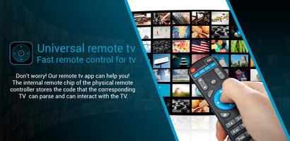 Universal remote tv - fast remote control for tv Affiche